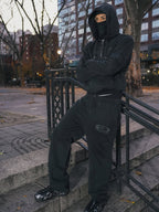 Bottega Desires Tech Black Zip Up