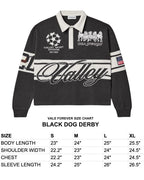 Vale Forever Black Derby Long Sleeve Polo