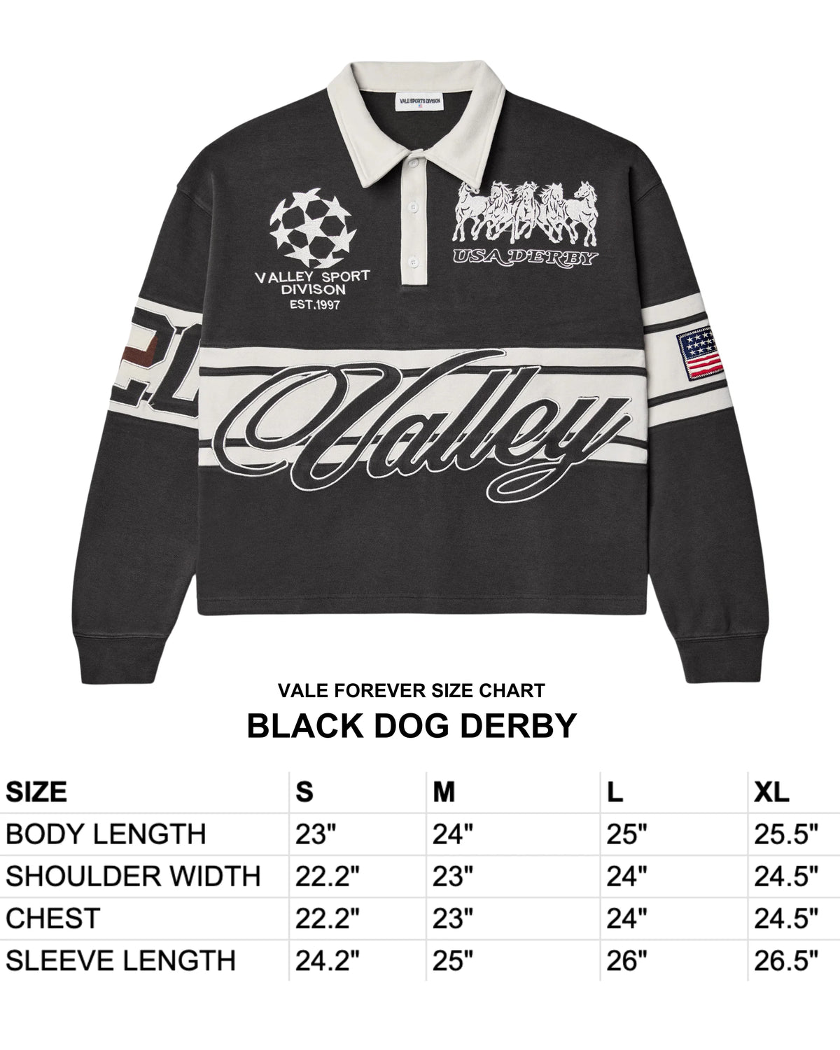 Vale Forever Black Dog Derby Longsleeve