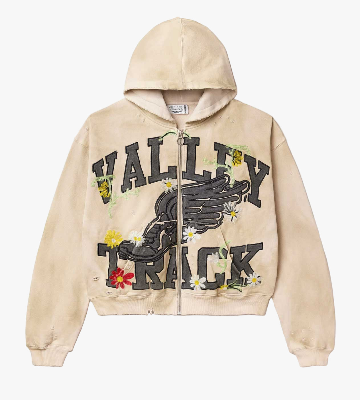 Vale Forever Bone Garden Zip Up Hoodie
