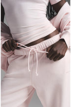 SKIMS Cotton Fleece Classic Straight Leg Pant Barely Pink