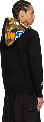 Bape Shark Full Zip Up Hoodie Black