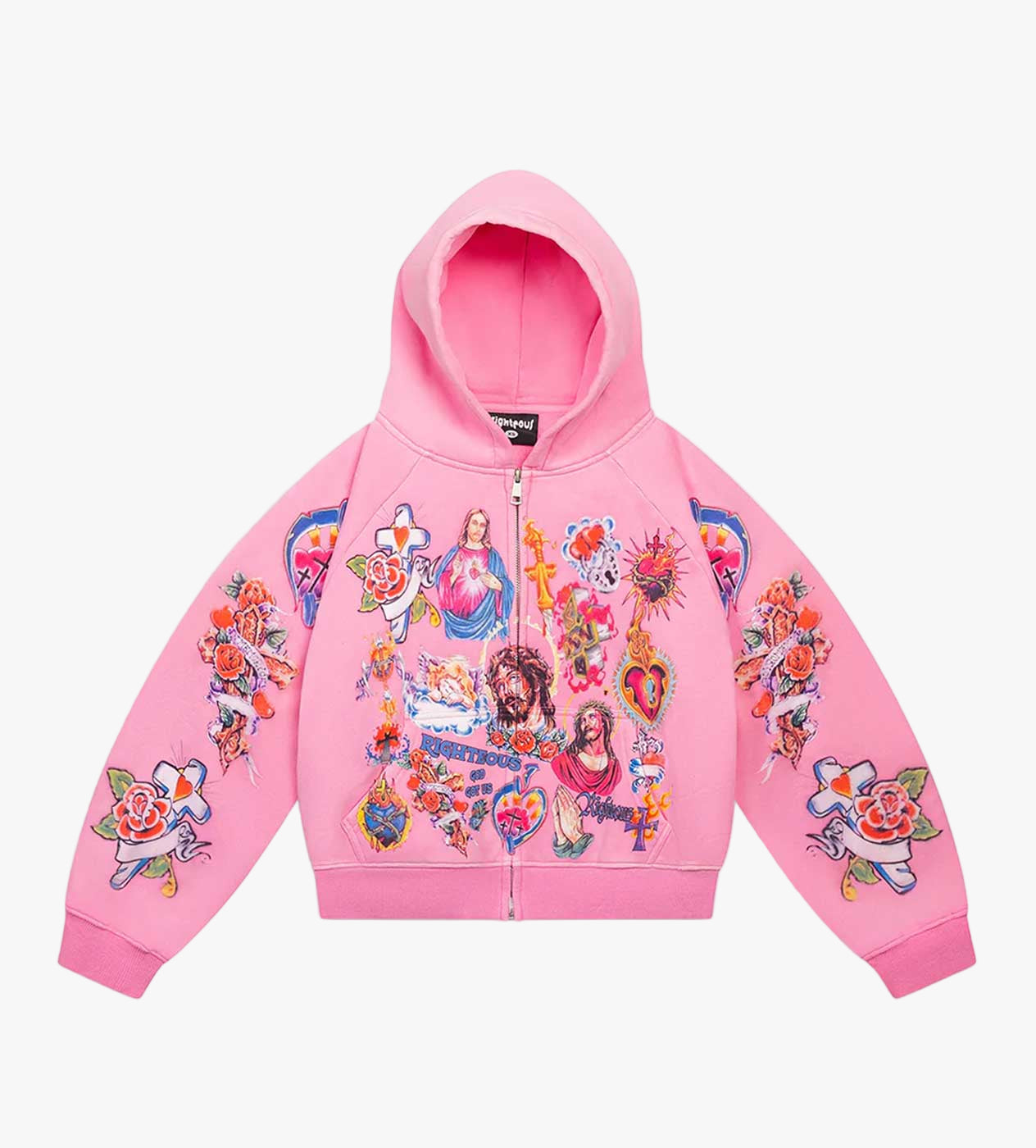 We Are Righteous Risen King Pink Zip UP