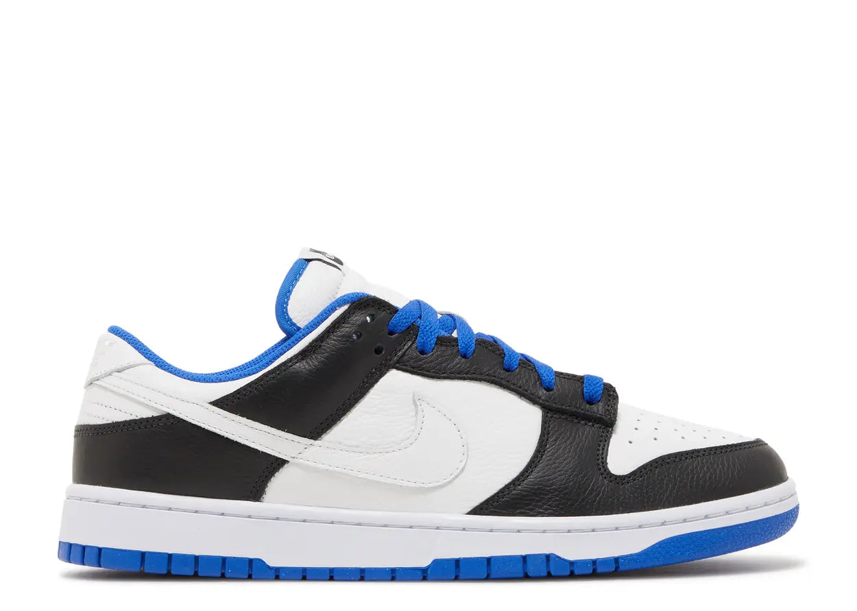 Nike dunk low white black game royal