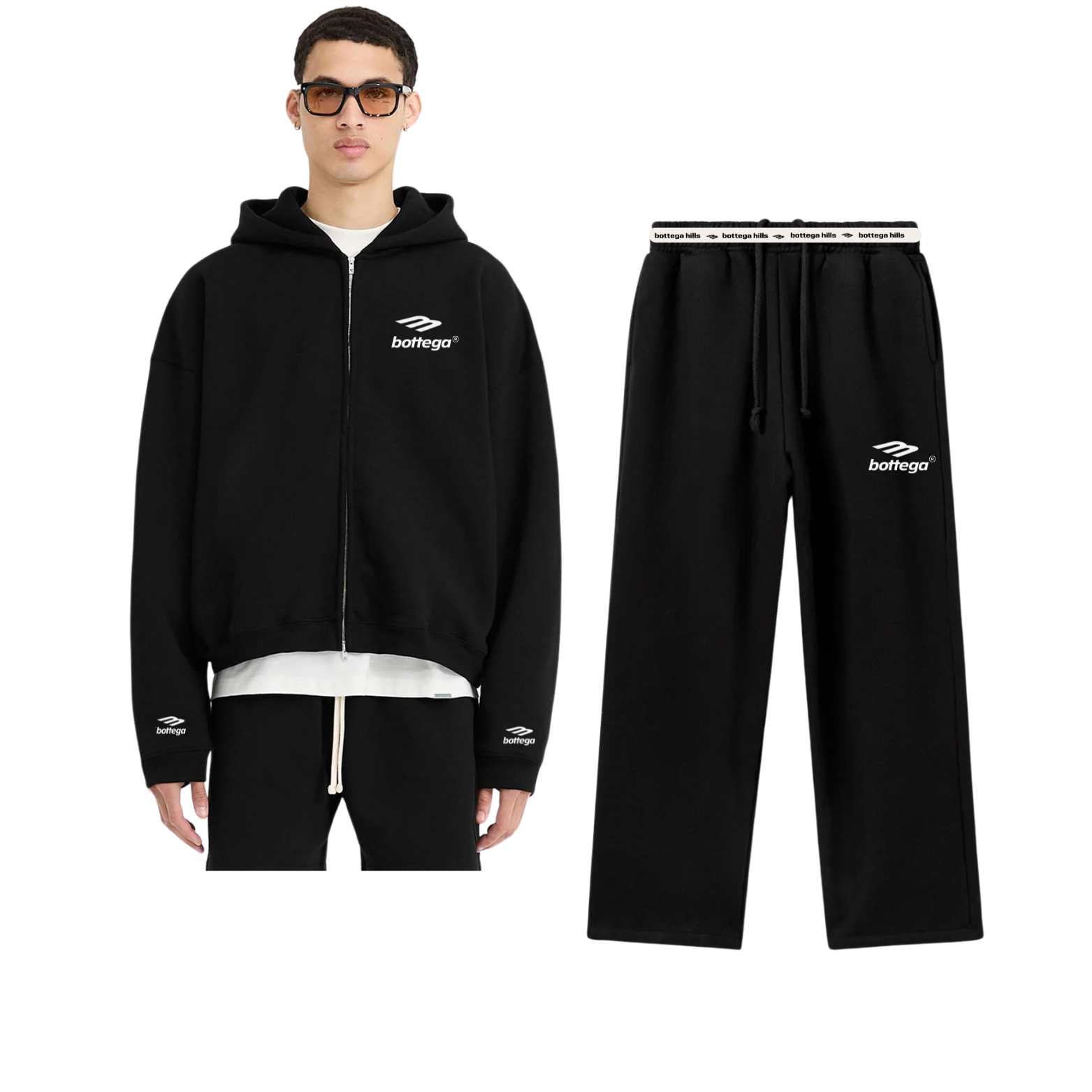 Bottega Zip Up (Black)