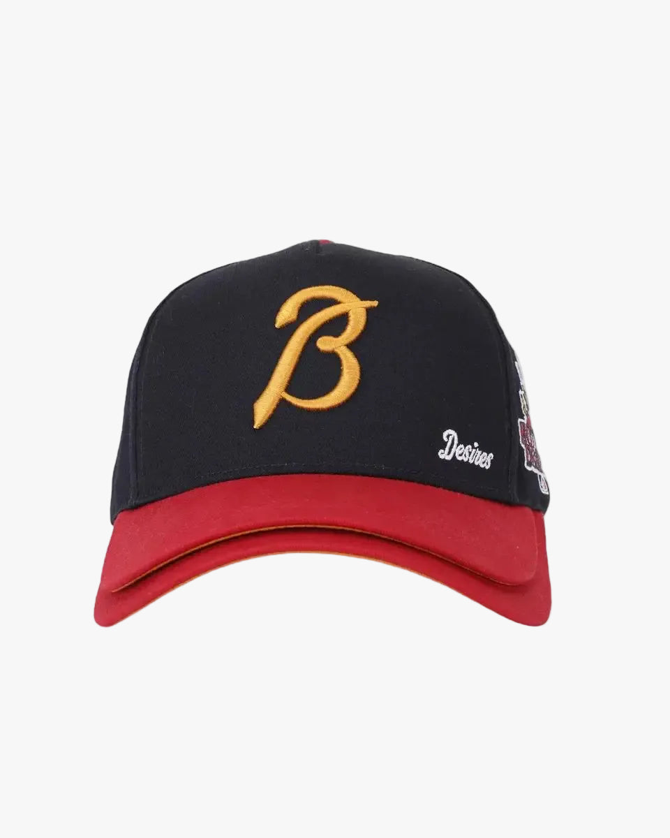 Bottega Desires Hat Navy/Red