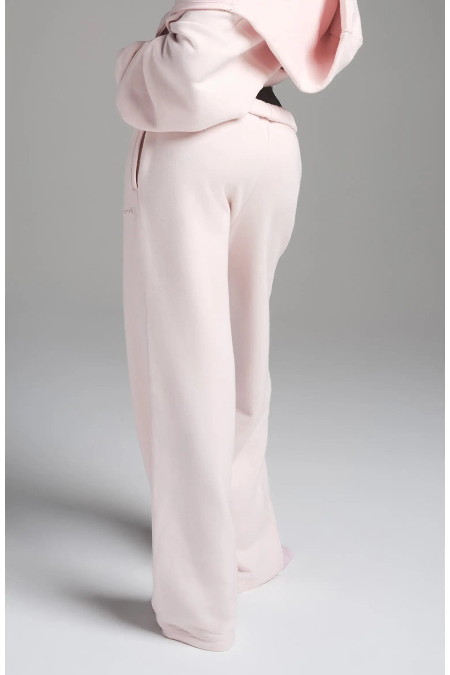 SKIMS Cotton Fleece Classic Straight Leg Pant Barely Pink