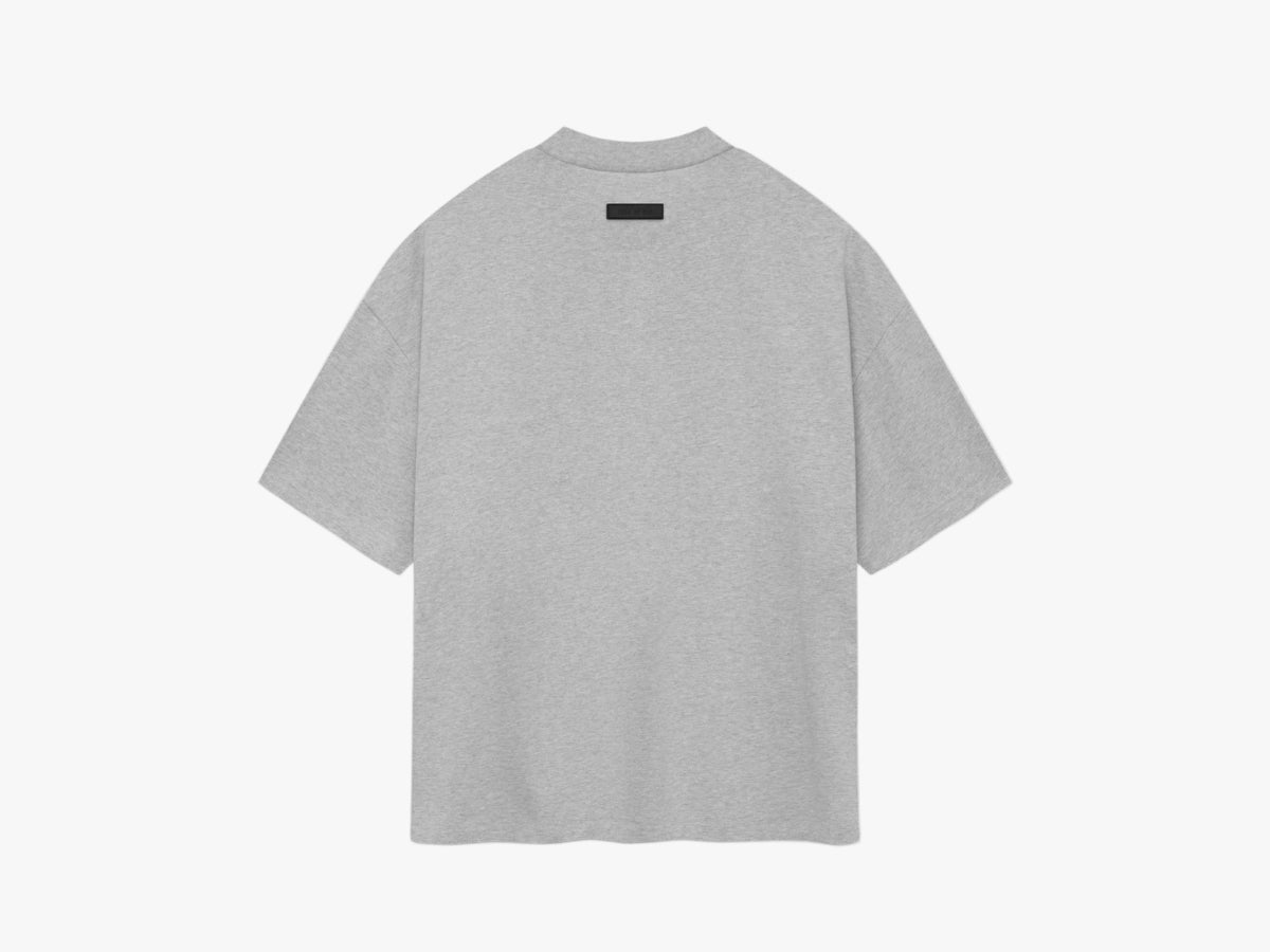 Essentials Fear Of God Heavy Crewneck Tee Light Heather Grey