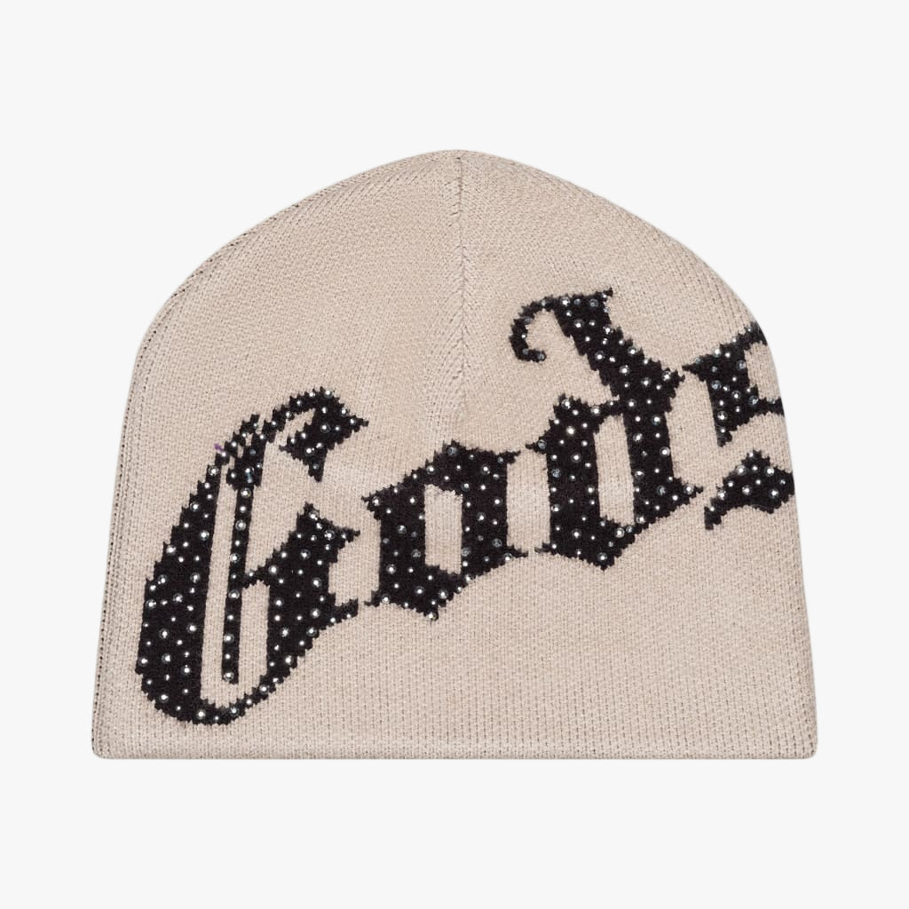 Godspeed OG Logo Studded Beanie Boom Beige