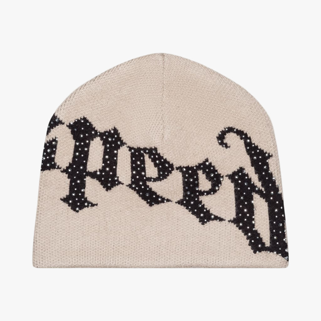 Godspeed OG Logo Studded Beanie Boom Beige
