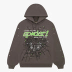 Sp5der Punk V2 Hoodie Slate Grey