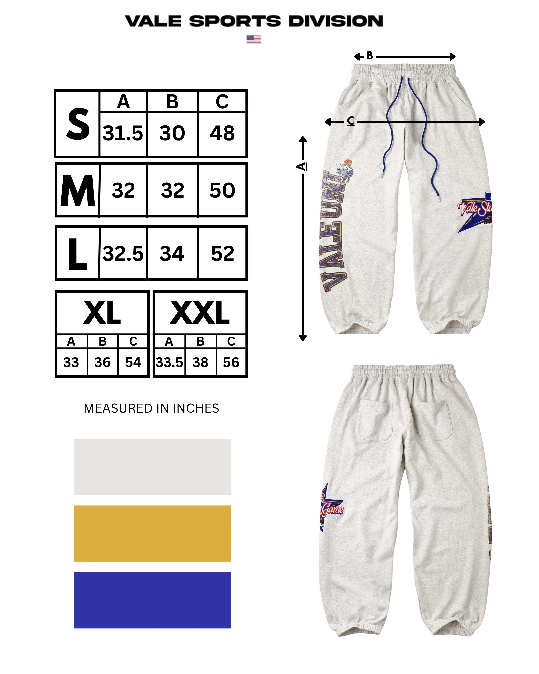 Vale Uni Sweatpants Grey